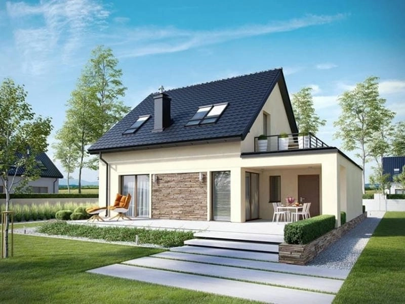 Ngắm ngay mẫu nhà cấp 4 gác lửng cuốn hút