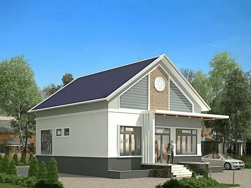 Tìm hiểu mẫu nhà cấp 4 hiện đại có gác lửng tiện lợi