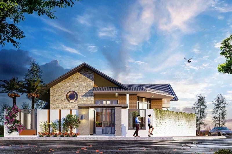 Ngắm nhìn mẫu nhà cấp 4 mái nhật hiện đại tối ưu công năng