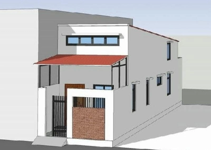 Tối ưu công năng với mẫu nhà cấp 4 đẹp 5x20 mái tôn