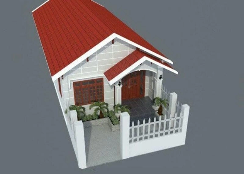 Gợi ý mặt tiền nhà cấp 4 mái tôn đơn giản hút mắt người nhìn