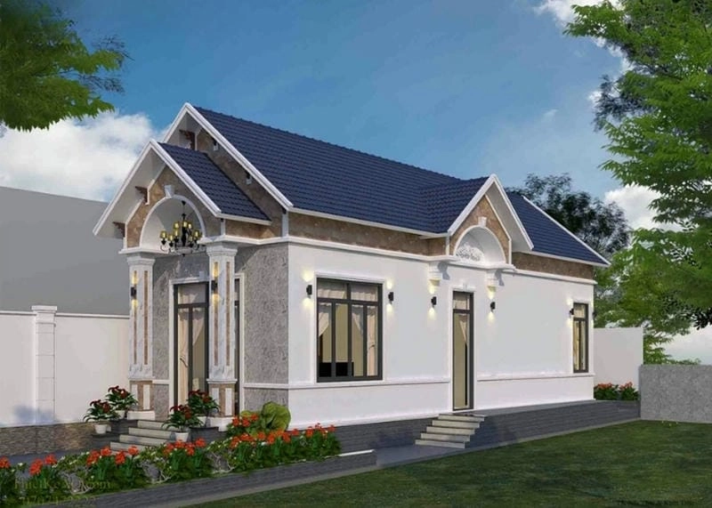 Hiện đại hóa với nhà cấp 4 mái bằng lợp tôn tiện nghi