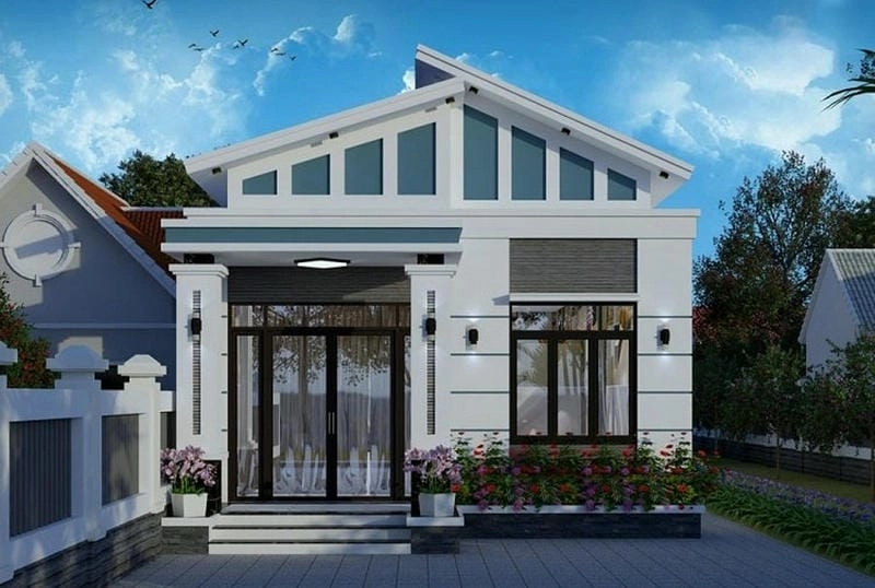 Khám phá nhà cấp 4 mái lệch rộng 6m