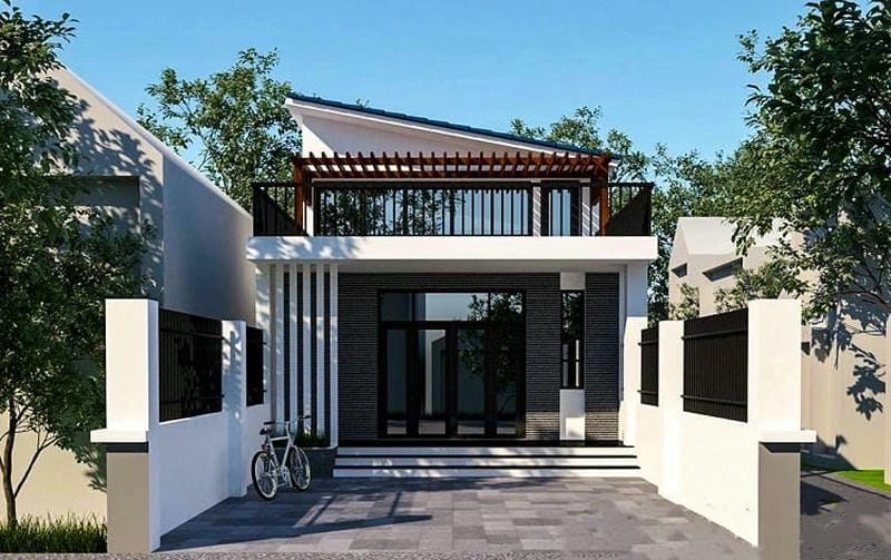 Khám phá nhà cấp 4 mái lệch rộng 15m