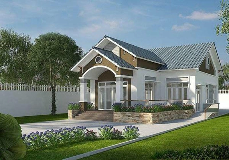 Tham khảo mẫu nhà cấp 4 mái thái đẹp nhất 2021 tinh tế