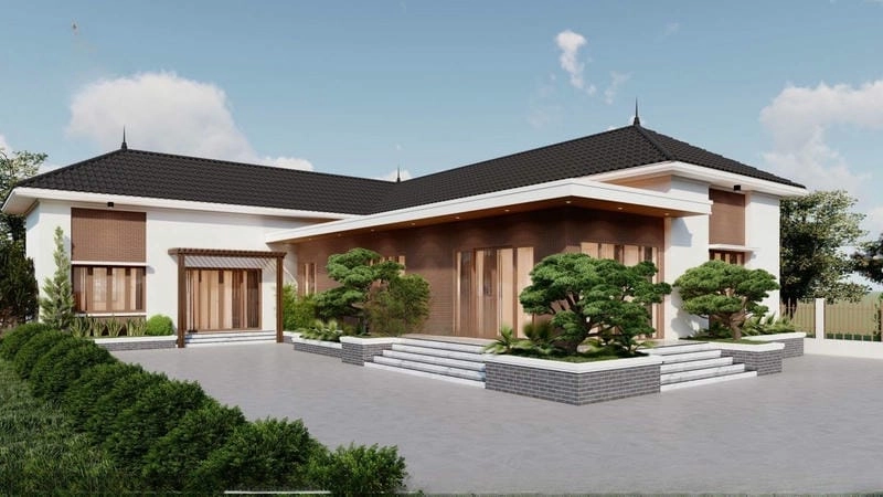 Ngắm nhìn mẫu nhà cấp 4 mái thái 6x20 cùng mẫu nhà cấp 4 mái thái đơn giản