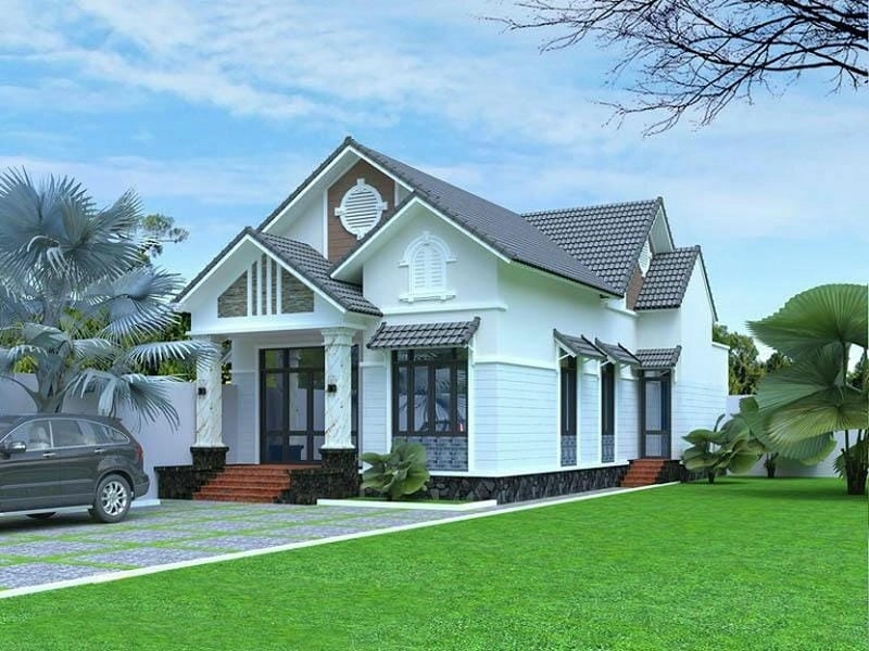 Tối ưu không gian với mẫu nhà cấp 4 3 phòng ngủ mái thái tiện nghi