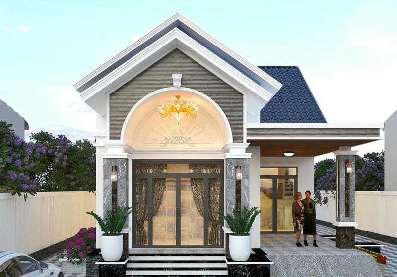 Chi phí tiết kiệm với mẫu nhà cấp 4 mái thái rẻ đẹp tiện ích đầy đủ