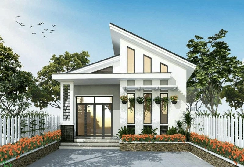 Ngắm nhìn gợi ý mẫu nhà cấp 4 mái thái nông thôn 2 phòng ngủ đơn giản đẹp simple house