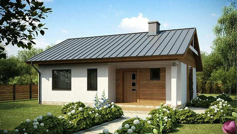 Chiêm ngưỡng nông thôn mẫu nhà cấp 4 mái bằng vuông vức gọn gàng