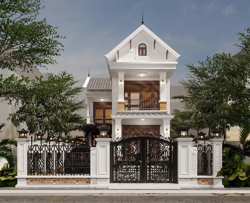Tham khảo mẫu nhà chữ l 2 tầng hiện đại đẹp cuốn hút