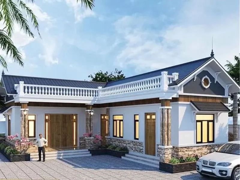 Ngắm nhìn mẫu nhà chữ l 1 tầng thiết kế tinh tế