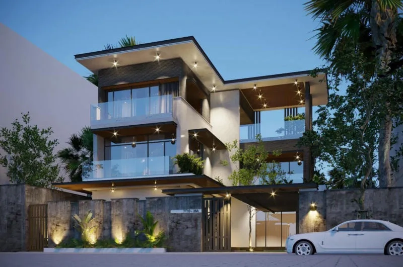 Ngắm nhìn mẫu nhà chữ l đẹp nhất tiện nghi