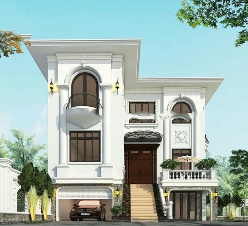 Ngắm nhìn mẫu nhà ống có tầng hầm để xe sang trọng