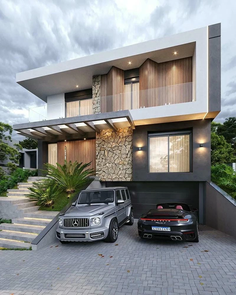 Tuyển chọn những mẫu nhà có tầng hầm đẹp tinh tế