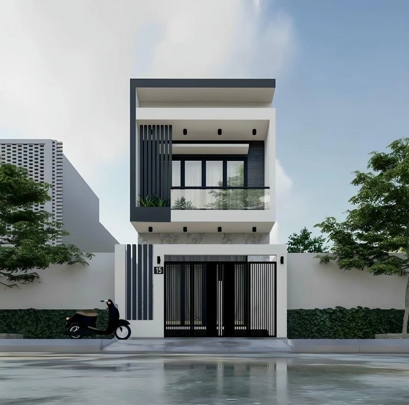 mẫu nhà 1 trệt 1 lầu 5x15 đẹp thiết kế tối ưu không gian sống