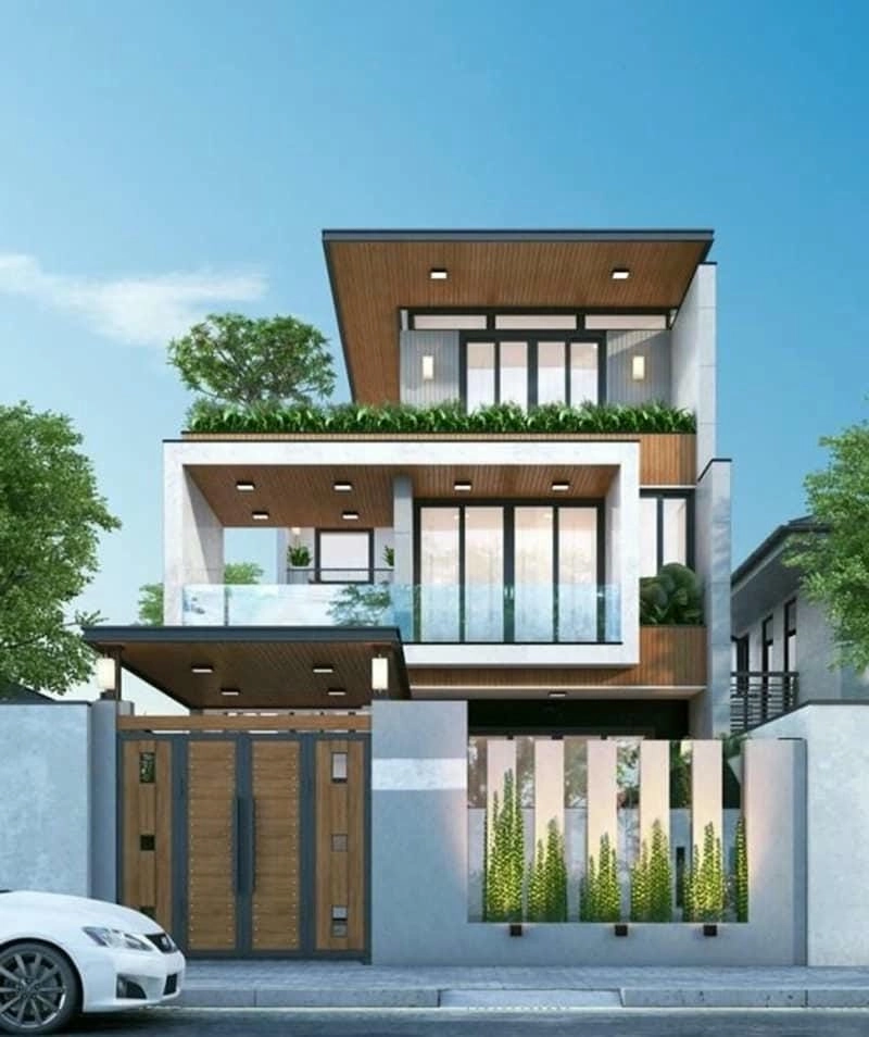 mẫu nhà 1 trệt 2 lầu 4x12 thiết kế tinh tế hợp thành phố