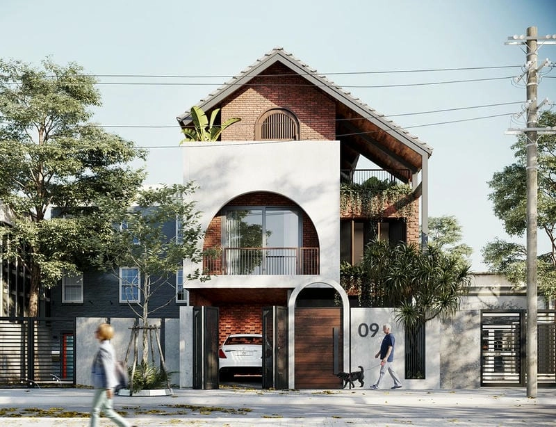 Tham khảo mẫu nhà phố 2 tầng đẹp hiện đại thời thượng