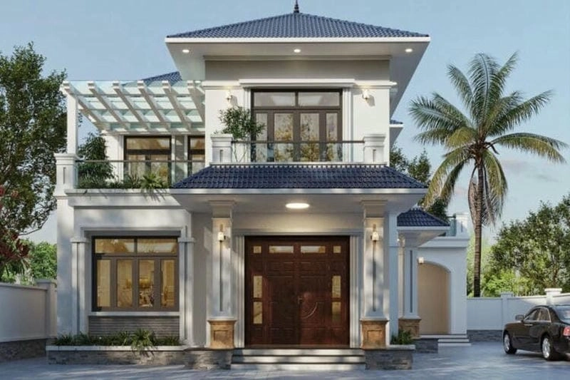 Khám phá mẫu nhà ngang 10m sâu 7m tiện nghi sáng