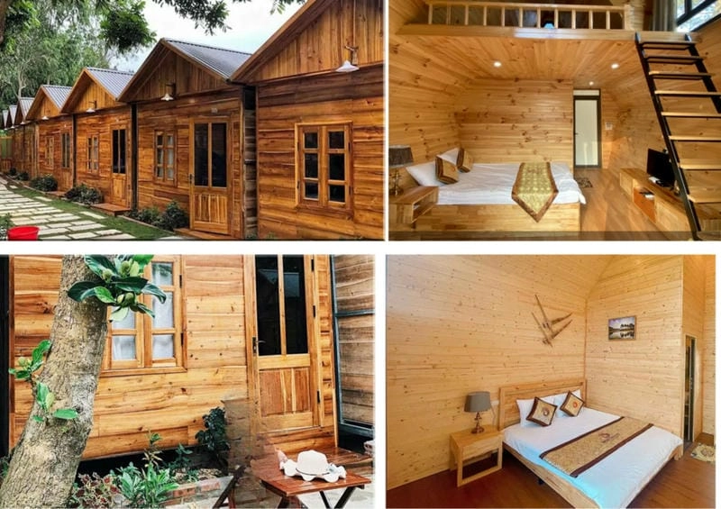 bungalow mẫu nhà gỗ đẹp giá rẻ nghỉ dưỡng nhẹ nhàng