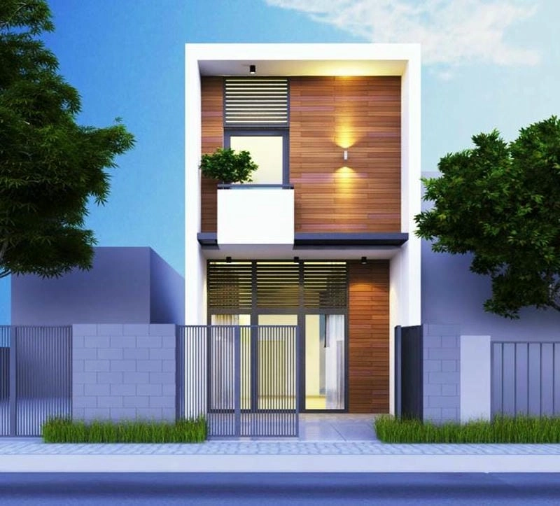 Gợi ý mẫu nhà hộp 2 tầng đẹp 2022 thiết kế sang trọng