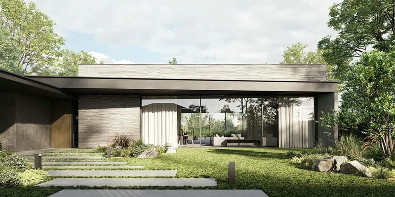 mẫu nhà kính 1 tầng đẹp tối ưu ánh sáng và không gian