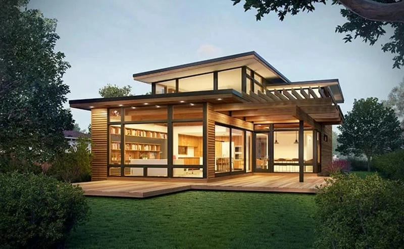 Tận hưởng tiện nghi với mẫu nhà ghép gỗ nhỏ xinh