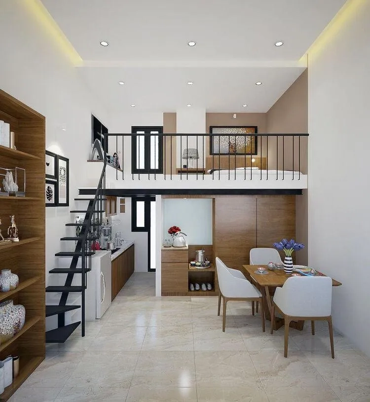 Xem ngay mẫu nhà gác lửng đẹp 2021 5x20 cuốn hút
