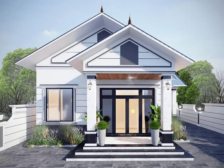 Khám phá thiết kế mẫu nhà mái thái 1 tâng đơn giản mà tinh tế