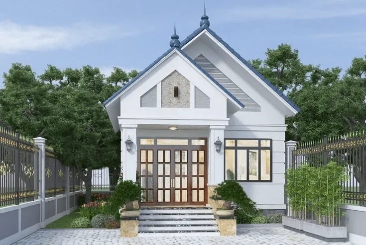 Tham khảo mẫu nhà mái thái 1 trệt 2 lầu đẳng cấp