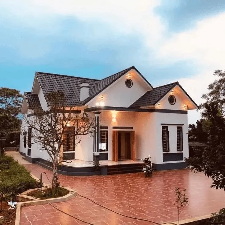 Tận hưởng không gian với mẫu nhà mái thái đẹp ở nông thôn