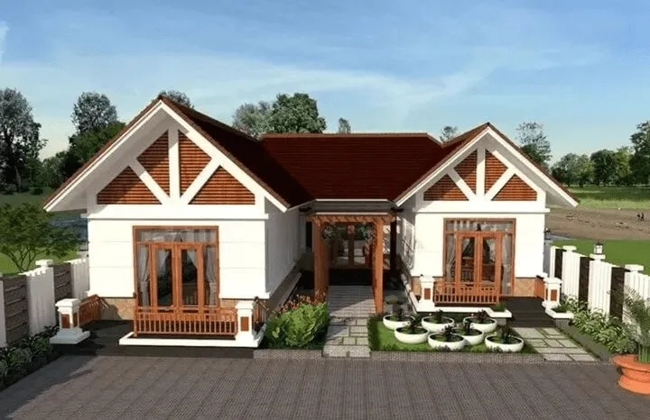 Trải nghiệm mẫu nhà mái thái nông thôn thân thiện