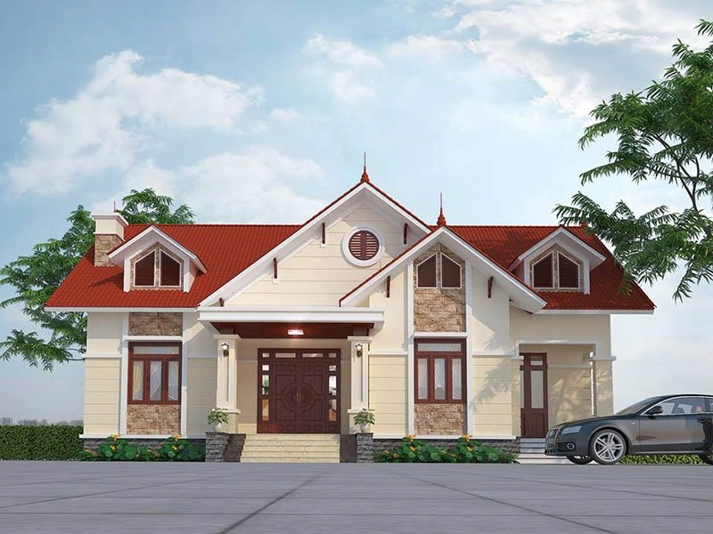 Xem ngay đơn giản mẫu nhà cấp 4 mái thái ở nông thôn