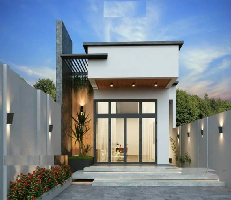 Top trend mẫu nhà ống 1 tầng có gác lửng 5x20 siêu hot