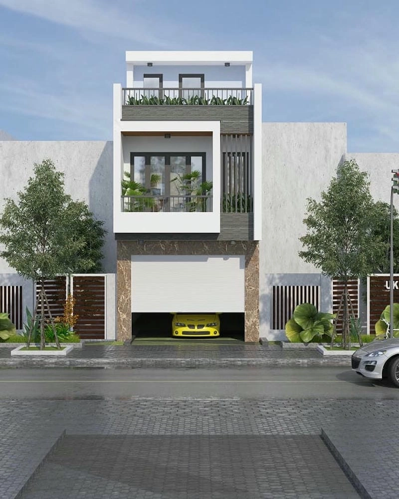 Không gian sống lý tưởng mẫu nhà đẹp 2 tầng 1 tum 4x11 m