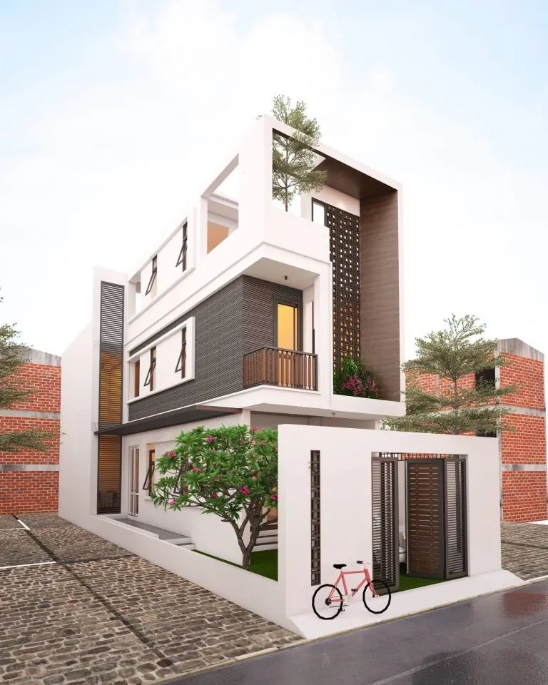 Ngắm mẫu nhà ống 2 tầng đẹp nhất 2019 kiểu nhà ống hiện đại