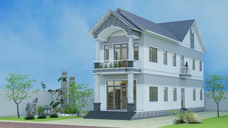 các kiểu nhà mái ngói đẹp kết hợp nét xưa và hiện đại