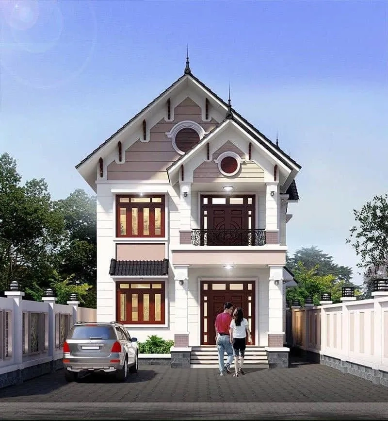 Khám phá ngay mẫu nhà ống 2 tầng mái thái đậm chất nhà ống mái thái