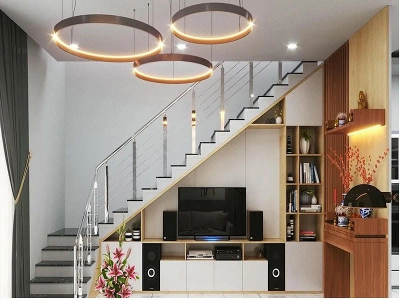 mẫu thiết kế cầu thang đẹp cho nhà ống gợi ý tinh tế hài hòa