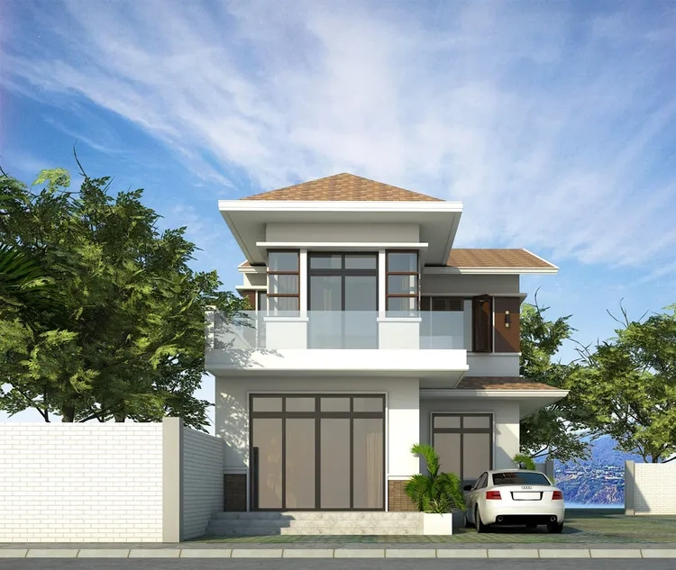 Tham khảo mẫu nhà ống 2 tầng 4x10m có 3 phòng ngủ mẫu nhà ống đẹp
