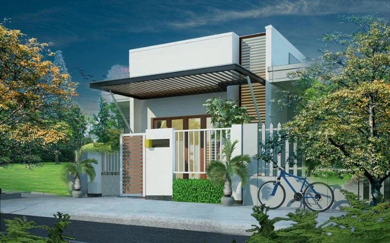 mẫu nhà phố 1 trệt tiện nghi đáp ứng nhu cầu sống