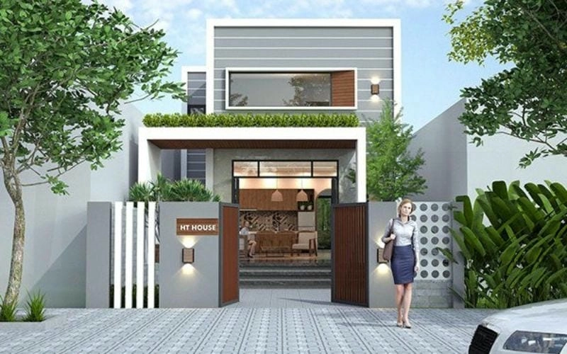 mẫu nhà phố đẹp 1 tầng thiết kế tinh tế cuốn hút
