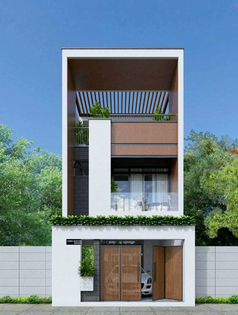 mẫu nhà đẹp 1 tầng 1 trệt phong cách trẻ trung hiện đại