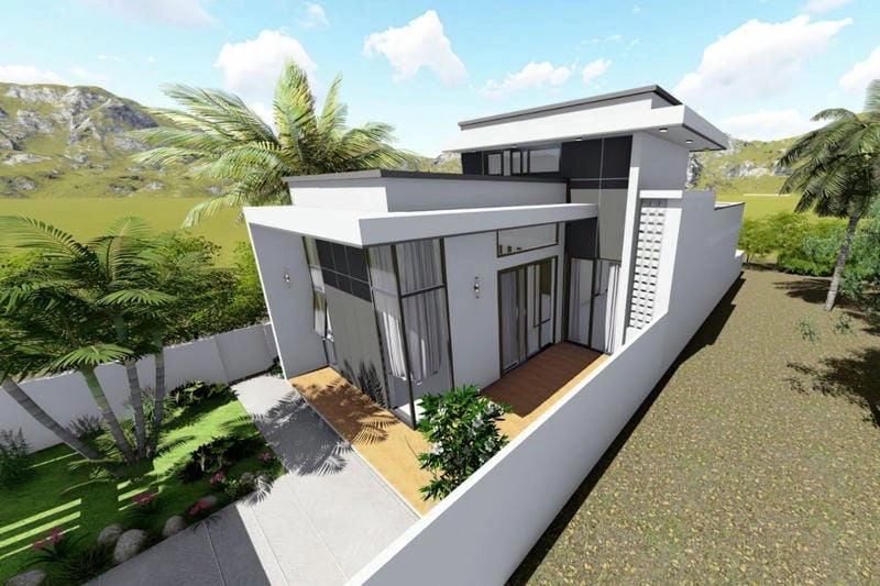 mẫu mặt tiền nhà phố 1 tầng nổi bật tinh tế hút mắt