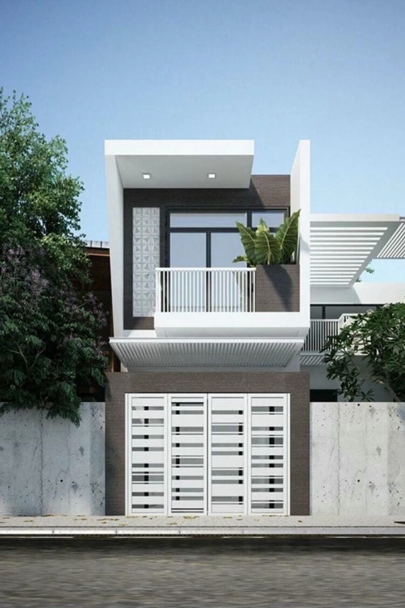 mẫu nhà phố đẹp nhất 2022 xu hướng hiện đại tiện nghi