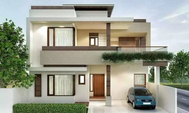 mẫu nhà phố mặt tiền 12m không gian mở sang trọng