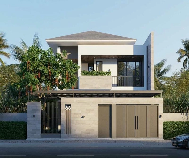 Mẫu nhà phố 2 tầng đẹp - Nâng tầm cuộc sống hiện đại