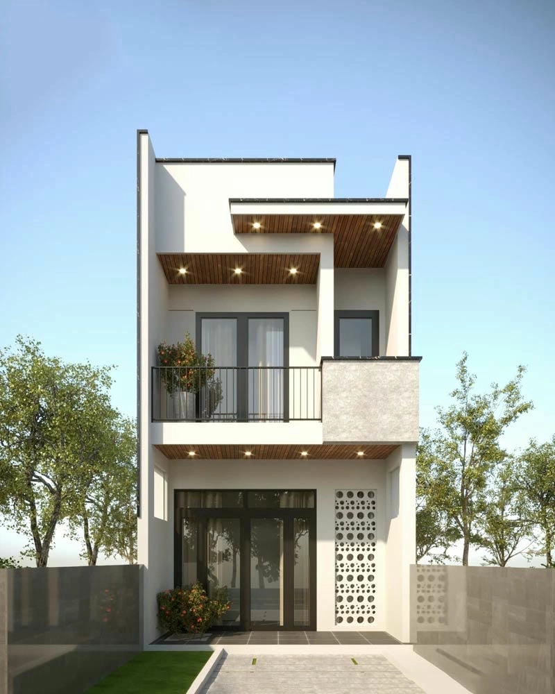 Chiêm ngưỡng top mẫu mặt tiền nhà ống 2 tầng đẹp thời thượng