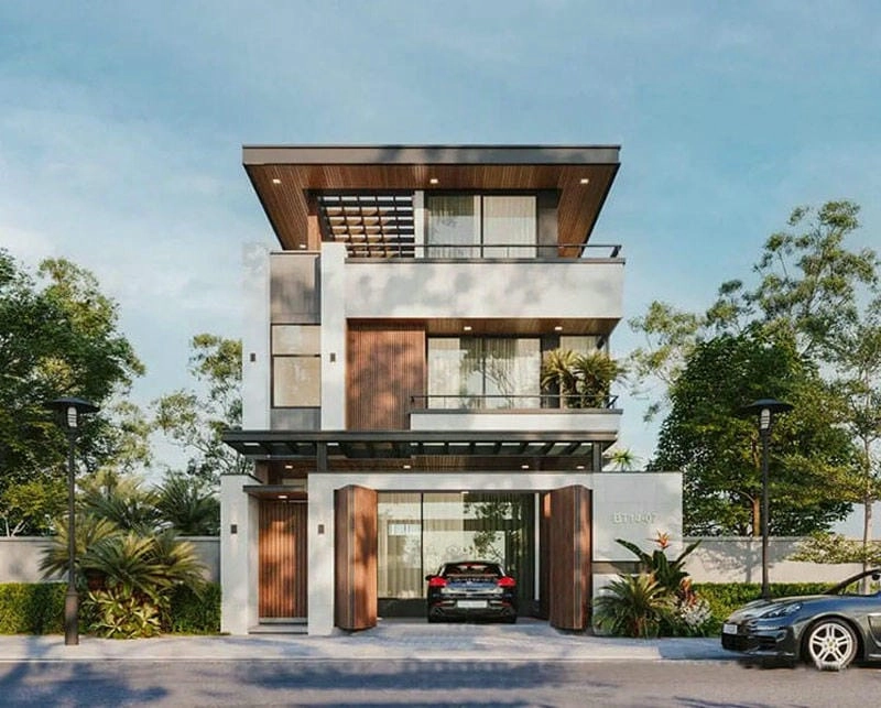 Ngắm nhìn mẫu nhà phố 3 tầng 5 x 16m đẹp mắt