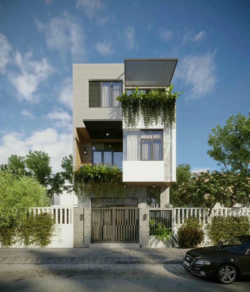 Tham khảo mẫu nhà phố mặt tiền đẹp 6m